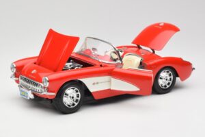 Chevrolet Corvette C1 Roadster Κόκκινο Bburago 1:18 3024 Μέταλλο - εικόνα 2 από 8