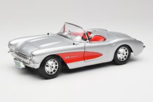 Chevrolet Corvette C1 Ασημί & Κόκκινο Bburago 1:18 3024-M1 Μέταλλο