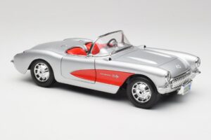 Chevrolet Corvette C1 Ασημί & Κόκκινο Bburago 1:18 3024-M1 Μέταλλο - εικόνα 6 από 8