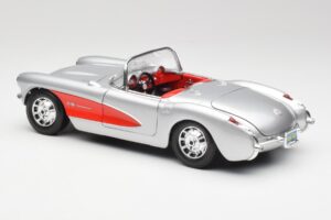 Chevrolet Corvette C1 Ασημί & Κόκκινο Bburago 1:18 3024-M1 Μέταλλο - εικόνα 7 από 8
