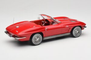 Chevrolet Corvette C2 Sting Ray Καμπριολέ Riverside Red Norev 1:18 189056 Μέταλλο - εικόνα 2 από 6