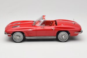 Chevrolet Corvette C2 Sting Ray Καμπριολέ Riverside Red Norev 1:18 189056 Μέταλλο - εικόνα 3 από 6