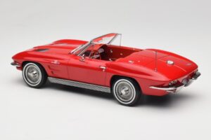 Chevrolet Corvette C2 Sting Ray Καμπριολέ Riverside Red Norev 1:18 189056 Μέταλλο - εικόνα 5 από 6