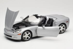 Chevrolet Corvette C6 Καμπριολέ Ασημί Hot Wheels 1:18 B6052 Μέταλλο - εικόνα 2 από 8