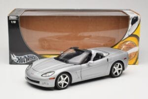 Chevrolet Corvette C6 Καμπριολέ Ασημί Hot Wheels 1:18 B6052 Μέταλλο - εικόνα 8 από 8
