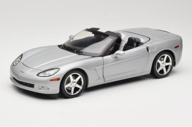 Chevrolet Corvette C6 Καμπριολέ Ασημί Hot Wheels 1:18 B6052 Μέταλλο