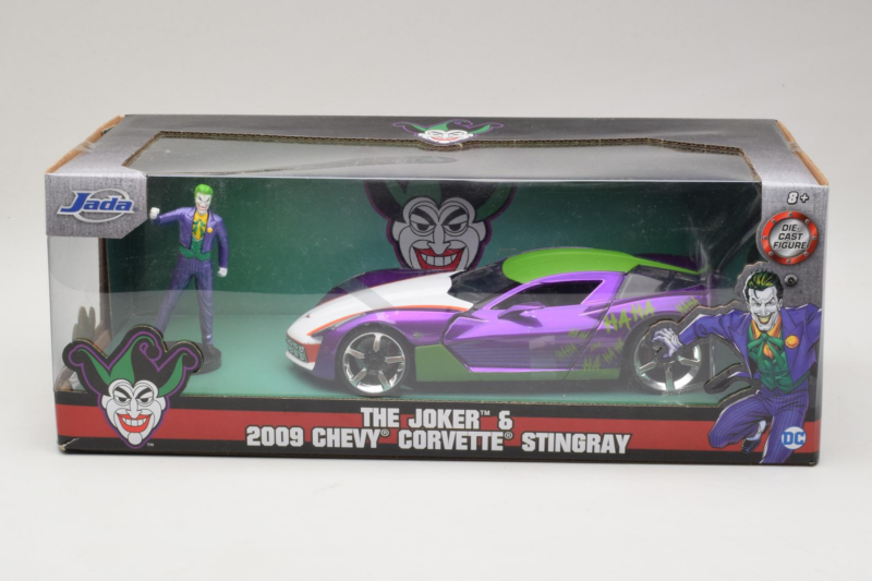 Chevrolet Corvette C6 Stingray The Joker With Figure Jada 1:24 Chevrolet Corvette C6 Stingray The Joker With Figure Jada 1:24 253255020 Μέταλλο