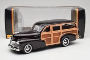 Chevrolet Fleetmaster Woody Μαύρο & Wood Panels Maisto 1:18 43697545B Μέταλλο - εικόνα 8 από 8