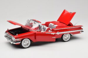 Chevrolet Impala Καμπριολέ Κόκκινο Welly 1:18 9864W Μέταλλο - εικόνα 2 από 8