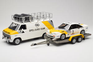 Opel Manta 400 Group B Rally Tour de Corse 1984 Με Chevrolet G30 Βαν Υποστήριξης Otto 1:18 OT491 Ρητίνη