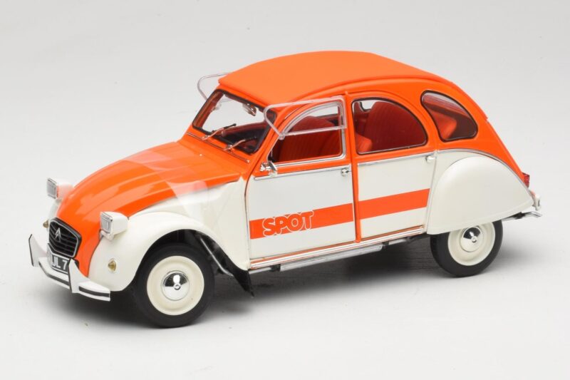 Citroen 2CV Spot Πορτοκαλί & Λευκό Solido 1:18 421183600 Μέταλλο