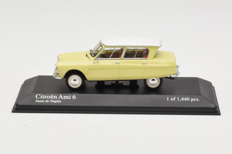 Citroen Ami 6 Κίτρινο Λευκό Minichamps 1:43 400111661 Μέταλλο