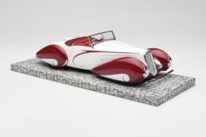Delahaye Type 135 M Καμπριολέ Λευκό Κόκκινο Minichamps 1:18 107116161 Ρητίνη - εικόνα 4 από 6