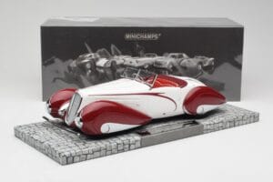 Delahaye Type 135 M Καμπριολέ Λευκό Κόκκινο Minichamps 1:18 107116161 Ρητίνη - εικόνα 6 από 6