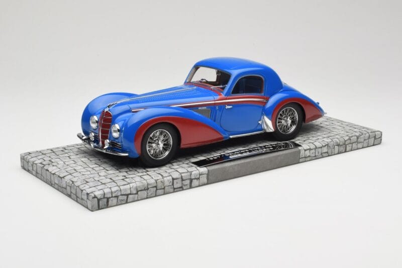 Delahaye Type 145 V12 Coupe Μπλε Κόκκινο Minichamps 1:18 107116121 Ρητίνη
