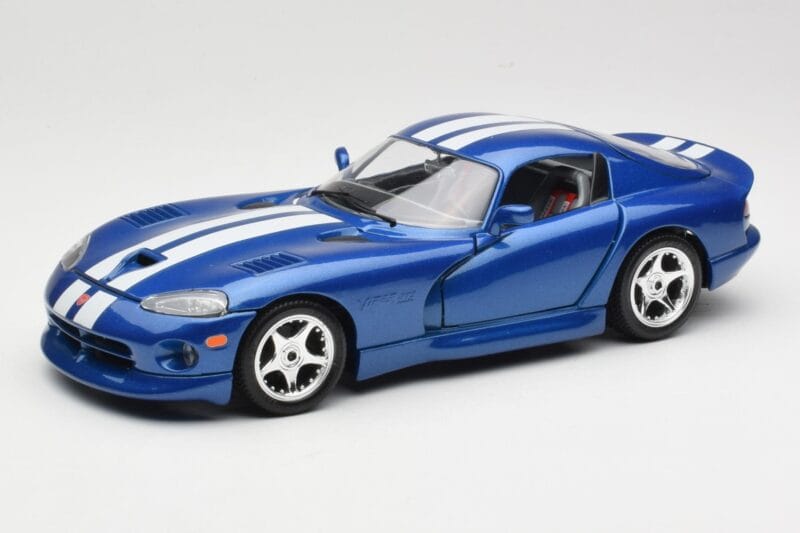 Dodge Viper GTS SR II Μπλε με Λευκές Ρίγες Bburago 1:18 3330 Μέταλλο