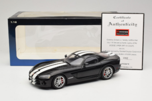 Dodge Viper SRT-10 Coupe Μαύρο AUTOart 1:18 71712 Μέταλλο - εικόνα 8 από 8