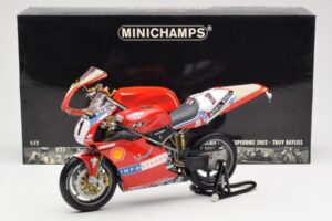 Ducati 998R WSB #1 T. Bayliss Ducati Infostrada 2002 Minichamps 1:12 122021201 Μέταλλο - εικόνα 6 από 6