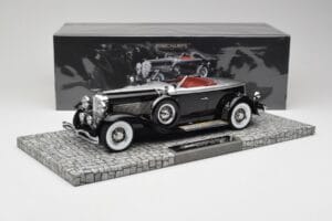 Duesenberg Model J Torpedo Disappearing Top Convertible Coupe Ασημί Μαύρο Minichamps 1:18 107150431 Ρητίνη - εικόνα 6 από 6