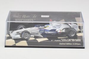 BMW Sauber F1.06 #10 N. Heidfeld Hungarian GP 3rd Place 2006 Minichamps 1:43 400060116 Μέταλλο - εικόνα 5 από 5