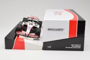 Haas VF-22 #20 K. Magnussen Pole Position Brazil GP 2022 Minichamps 1:18 147222120 Μέταλλο - εικόνα 6 από 7
