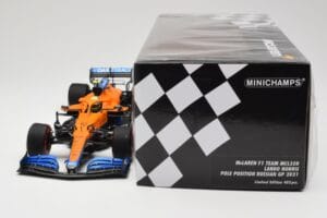 McLaren MCL35M #4 L. Norris Pole Position Russian GP 2021 Minichamps 1:18 530213404 Μέταλλο - εικόνα 6 από 7