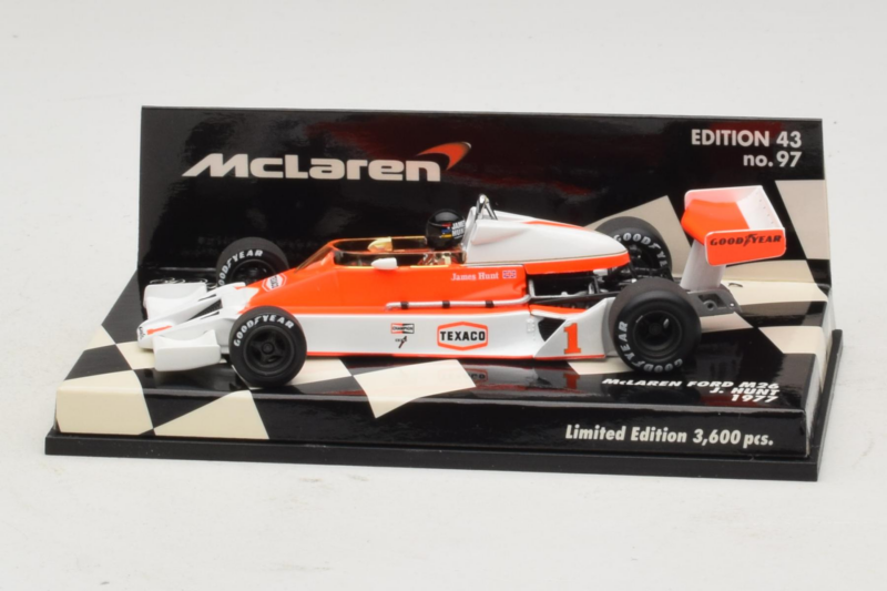 McLaren M26 Ford J. Hunt F1 1977 Minichamps 1:43 530774301 Μέταλλο
