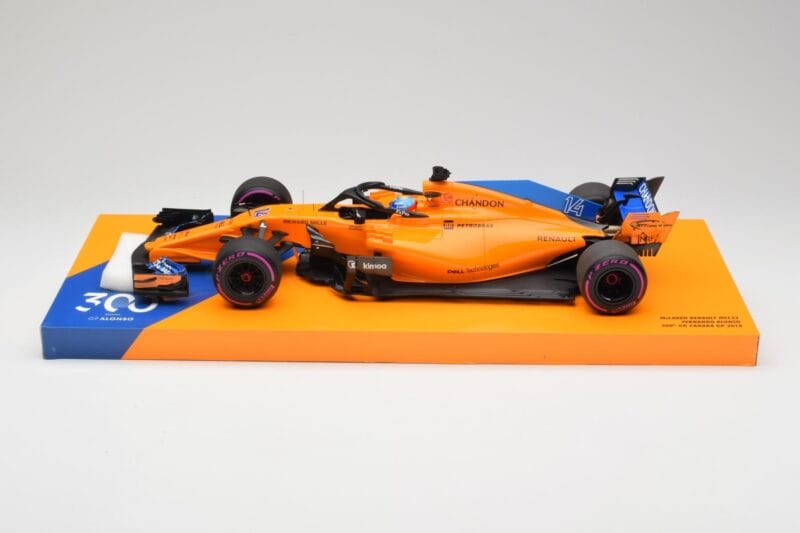 McLaren MCL33 #14 F. Alonso Canadian Grand Prix 300th Start 2018 Minichamps 1:18 533184014 Μέταλλο