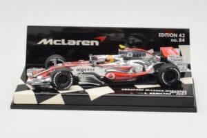 McLaren Mercedes MP4-22 #2 L. Hamilton Race Car 2007 Minichamps 1:43 530074302 Μέταλλο