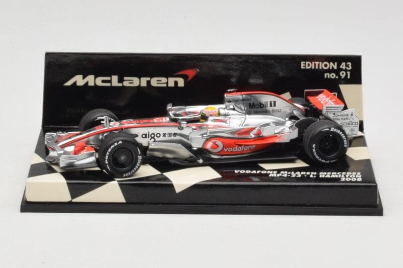 McLaren Mercedes MP4-23 #22 L. Hamilton Race Car 2008 Minichamps 1:43 530084322 Μέταλλο