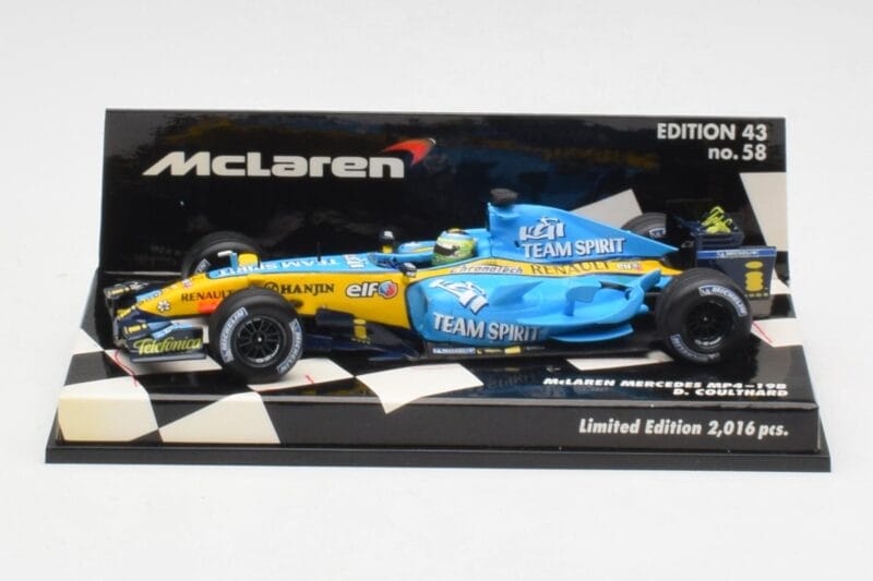 McLaren MP4-19B #5 D. Coulthard F1 2004 Minichamps 1:43 530044315 Μέταλλο