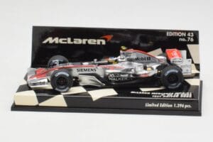 McLaren MP4-21 P. de la Rosa Test 2006 Minichamps 1:43 530064343 Μέταλλο