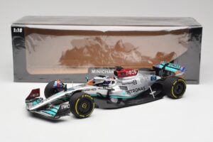 Mercedes AMG W13 E Performance Petronas #63 G. Russell Miami GP 2022 Minichamps 1:18 110220563 Μέταλλο - εικόνα 7 από 7