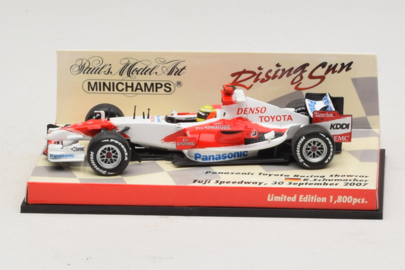 Panasonic Toyota Racing TF107 R. Schumacher F1 Showcar 2007 Minichamps 1:43 403070081 Μέταλλο