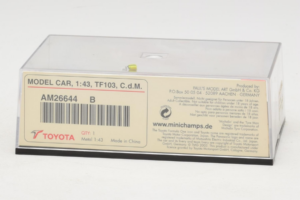 Toyota TF103 #21 C. da Matta Panasonic Toyota Racing F1 2003 Minichamps 1:43 AM26644B Μέταλλο - εικόνα 5 από 5