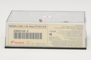 Toyota TF107 #11 R. Schumacher Panasonic Toyota Racing F1 2007 Minichamps 1:43 AM601286 Μέταλλο - εικόνα 5 από 5