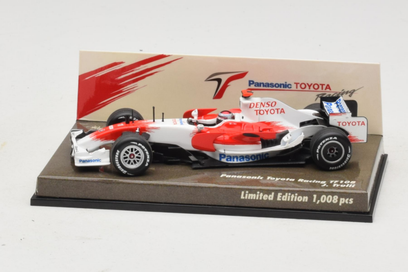 Toyota TF108 Panasonic #12 J. Trulli F1 2008 Minichamps 1:43 AM611513 Μέταλλο