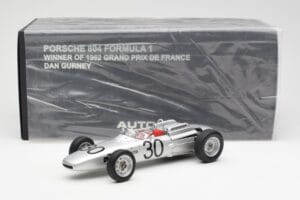 Porsche 804 #30 D. Gurney French Grand Prix 1962 AUTOart 1:18 86271 Μέταλλο - εικόνα 6 από 6