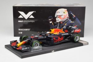 Red Bull RB16B #33 M. Verstappen Emilia Romagna GP Winner 2021 Minichamps 1:18 113210233T Μέταλλο - εικόνα 6 από 6