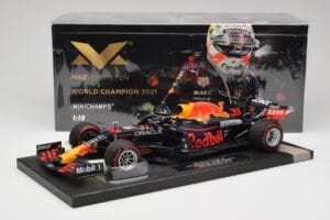Red Bull RB16B #33 M. Verstappen Abu Dhabi GP 2021 Winner Missing Figurine & Pitboard Minichamps 1:18 113212333 Ρητίνη - εικόνα 7 από 7