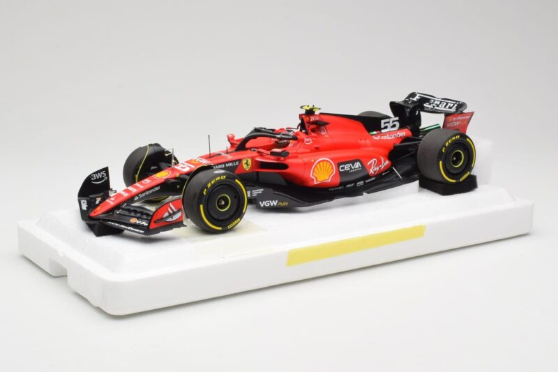 Scuderia Ferrari SF-23 #55 C. Sainz Belgian GP 2023 BBR 1:18 BBR231855C Μέταλλο