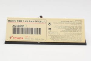 Toyota TF105 #16 J. Trulli F1 2005 Minichamps 1:43 AM58295 Μέταλλο - εικόνα 5 από 5