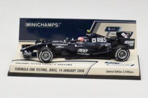 Williams Toyota FW29B K. Nakajima Jerez Test 14 Ιανουαρίου 2008 Minichamps 1:43 400080108 Μέταλλο
