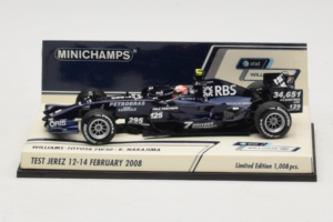 Williams FW30 Toyota #8 K. Nakajima Test Jerez Feb 2008 Minichamps 1:43 400080208 Μέταλλο