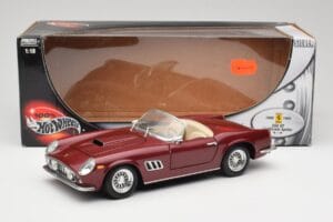 Ferrari 250 GT California Spider LWB Σκούρο Κόκκινο Hot Wheels 1:18 25727 Μέταλλο - εικόνα 8 από 8