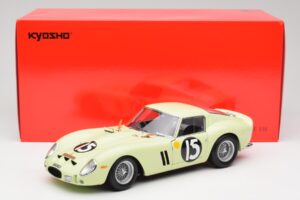 Ferrari 250 GTO #15 S. Moss / I. Ireland Goodwood Tourist Trophy Winner 1962 Kyosho 1:18 08438C Μέταλλο - εικόνα 8 από 8