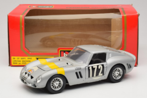 Ferrari 250 GTO #172 L. Bianchi / G. Berger Tour de France 1962 Ασημί Περιορισμένη Έκδοση Bburago 1:18 3011-S1 Μέταλλο - εικόνα 8 από 8