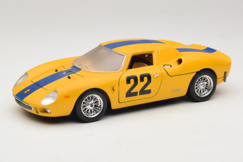 Ferrari 250 LM #22 Κίτρινο 1965 Bburago 1:18 3333-Y1 Μέταλλο