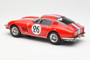 Ferrari 275 GTB Competizione #26 G. Biscaldi / A. de Bourbon Team Hugus 24 Hours of Le Mans 1966 CMC 1:18 M-199 Μέταλλο - εικόνα 5 από 6