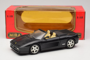 Ferrari 348 Spider Μαύρο Με Ασημί Τροχούς Mira 1:18 6918 Μέταλλο - εικόνα 8 από 8